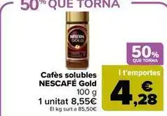 Carrefour Market Nescafé - cafes solubles gold oferta