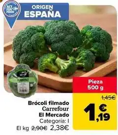 Carrefour Market Carrefour - brocoli filmado el mercado oferta