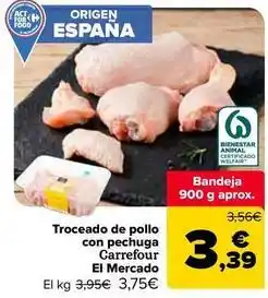 Carrefour Market Carrefour - troceado de pollo con pechuga oferta