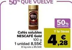 Carrefour Market Nescafé - cafe solubles gold oferta