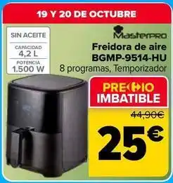 Carrefour Market Masterpro - freidora de aire bgmp-9514-hu oferta
