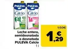 Carrefour Market Puleva - leche entera, semidesnatada o desnatada calcio oferta