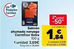 Carrefour Market Carrefour - salmon ahumado noruego extra oferta
