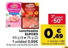 Carrefour Market Elpozo - loncheados oferta