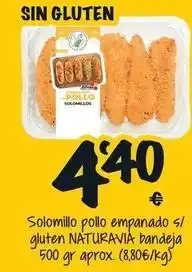 Cash Fresh Natura - solomillo pollo empanado s/ gluten bandeja oferta