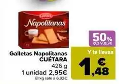 Carrefour Market Cuétara - galletas napolitanas oferta