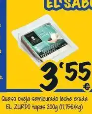 Cash Fresh Queso oveja semicurado leche cruda oferta