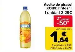 Carrefour Market Koipe - aceite de girasol fritos oferta