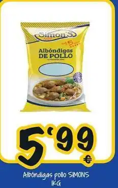 Cash Fresh Simon's - albondigas pollo oferta