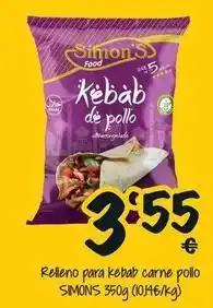 Cash Fresh Simon's - relleno para kebab carne pollo oferta