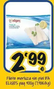 Cash Fresh Ifa eliges - filete merluza sin piel oferta