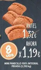 Cash Fresh Mini panecillo 100% integral oferta