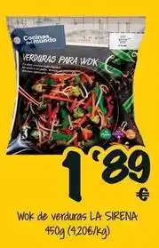 Cash Fresh La sirena - wok de verduras oferta