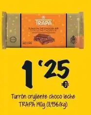 Cash Fresh Trapa - turrón crujiente choco leche oferta