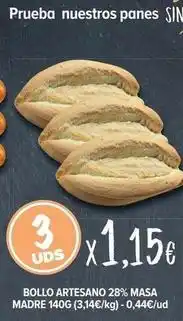 Cash Fresh Bollo - artesano 28% masa madre oferta