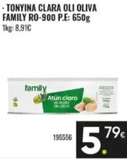 Family Cash family atún claro en aceite de oliva oferta