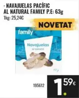 Family Cash Navajuelas Pacific al natural family oferta