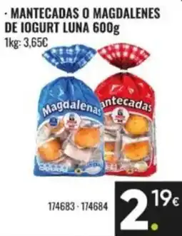 Family Cash Magdalenas o mantequillas de yogur oferta