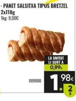 Family Cash Panet Salsitxa Tipus Bretzel oferta
