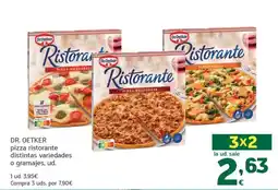 HiperDino Dr. Oetker pizza ristorante distintas variedades o gramajes oferta