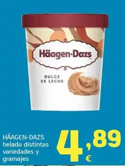 HiperDino Häagen-Dazs helado dulce de leche oferta
