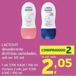 HiperDino Lactovit desodorante oferta