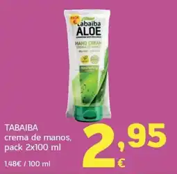 HiperDino Cabaiba aloe crema de manos oferta