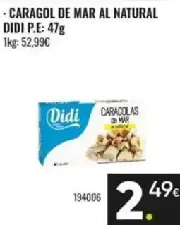 Family Cash Didi caracolas de mar al natural oferta
