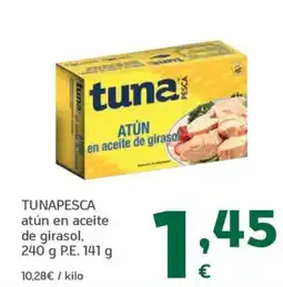 HiperDino tuna atún en aceite de girasol oferta
