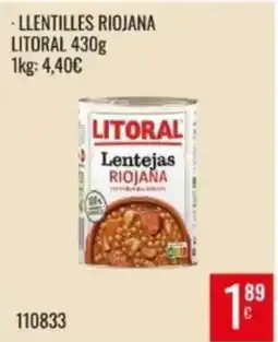 Family Cash Litoral lentejas riojana oferta