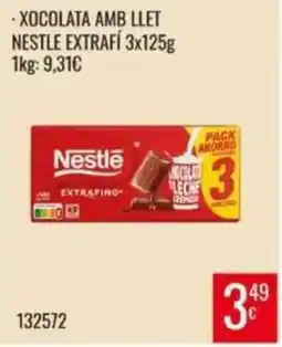 Family Cash Nestle chocolata amb llet oferta