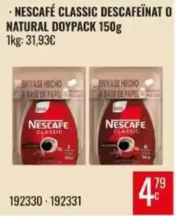 Family Cash Nescafe classic descafeinat o natural doypack oferta