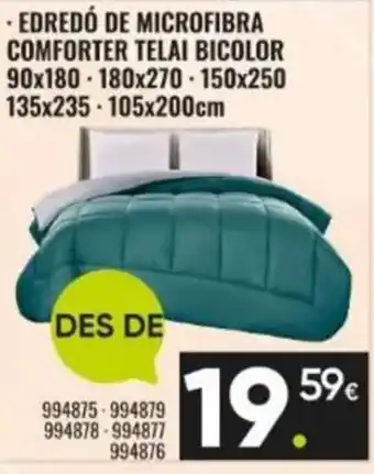 Edredó de microfibra conforter telai bicolor