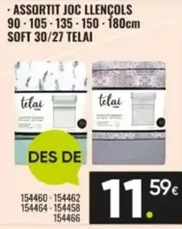 Family Cash telai assortit joc llençols oferta
