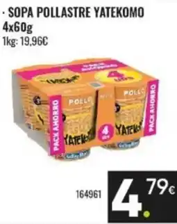 Family Cash Yatekomo sopa pollastre oferta