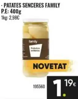 Family Cash family patates senceres family oferta