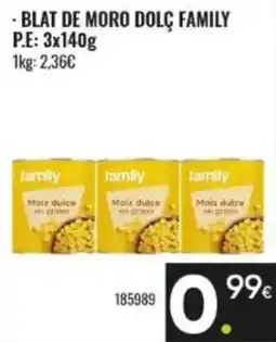 Family Cash family blat de moro dolc family oferta