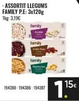 Family Cash family assortit llegums oferta