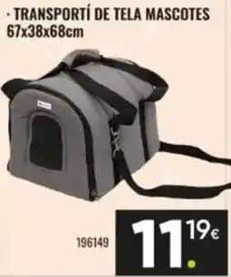 Family Cash Transportí de tela mascotes oferta