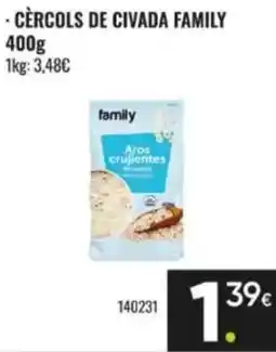 Family Cash family cèrcols de civada family oferta