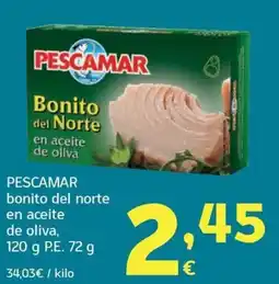 HiperDino Pescamar bonito del norte en aceite de oliva oferta