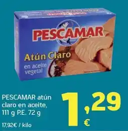 HiperDino Pescamar atún claro en aceite oferta