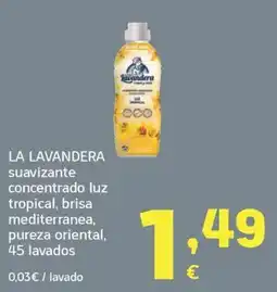 HiperDino La lavandera suavizante concentrado luz tropical, brisa mediterranea, pureza oriental oferta