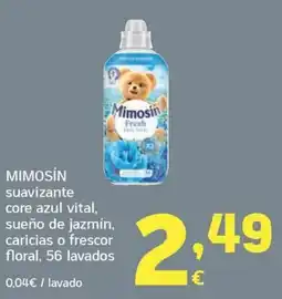 HiperDino Mimosin suavizante core azul vital oferta