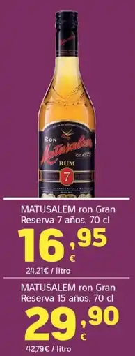 HiperDino Matusalem ron Gran Reserva 7 años oferta