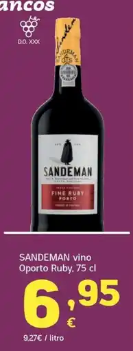 HiperDino Sandeman vino Oporto Ruby oferta