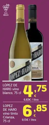 HiperDino Lopez de haro vino blanco oferta