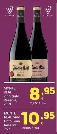 HiperDino Monte Real vino tinto Reserva oferta