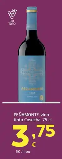 HiperDino Peñamonte vino tinto oferta