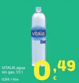 HiperDino Vitalia agua sin gas oferta
